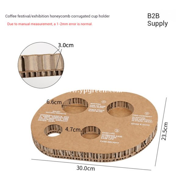 Trial Coffee Cup Stand & Cardboard Tray Combo | Exhibition & Sampling Cup Holder | Cat, Heart, Round, Square Designs