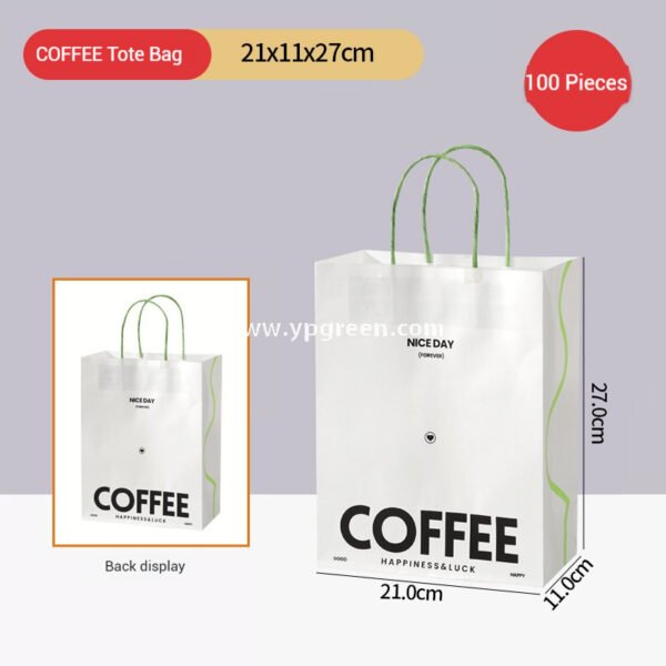 420ml Deep Embossed Coffee Cup with Fluorescent Green Lid + COFFEE Tote Bag – Double PE Lined Hot & Cold Cup Wholesale