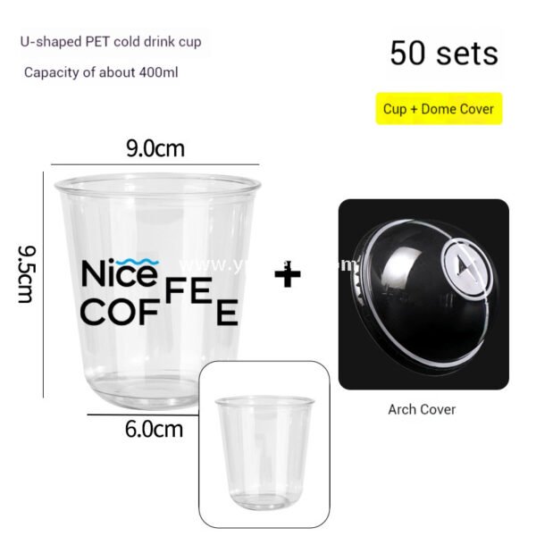 400ml 8oz Double-Laminated Coffee Paper Cup + Original DuPont Handbag + Kraft Paper Box + Laminated Triangle Bag