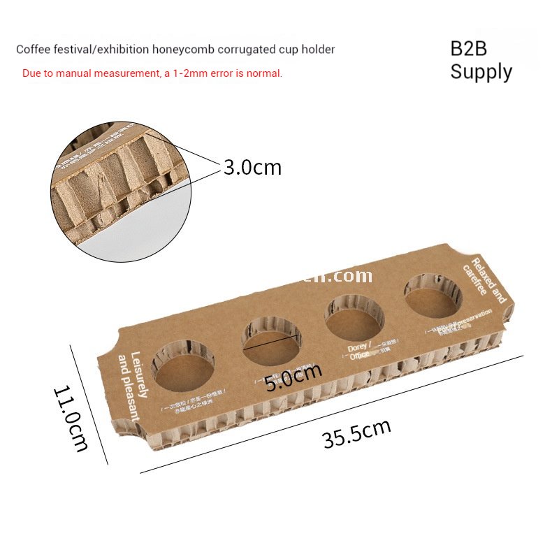 Trial Coffee Cup Stand & Cardboard Tray Combo | Exhibition & Sampling Cup Holder | Cat, Heart, Round, Square Designs