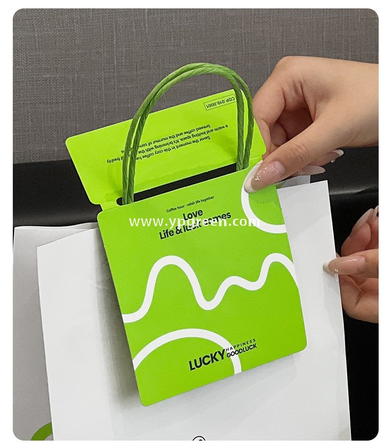 420ml Deep Embossed Coffee Cup with Fluorescent Green Lid + COFFEE Tote Bag – Double PE Lined Hot & Cold Cup Wholesale