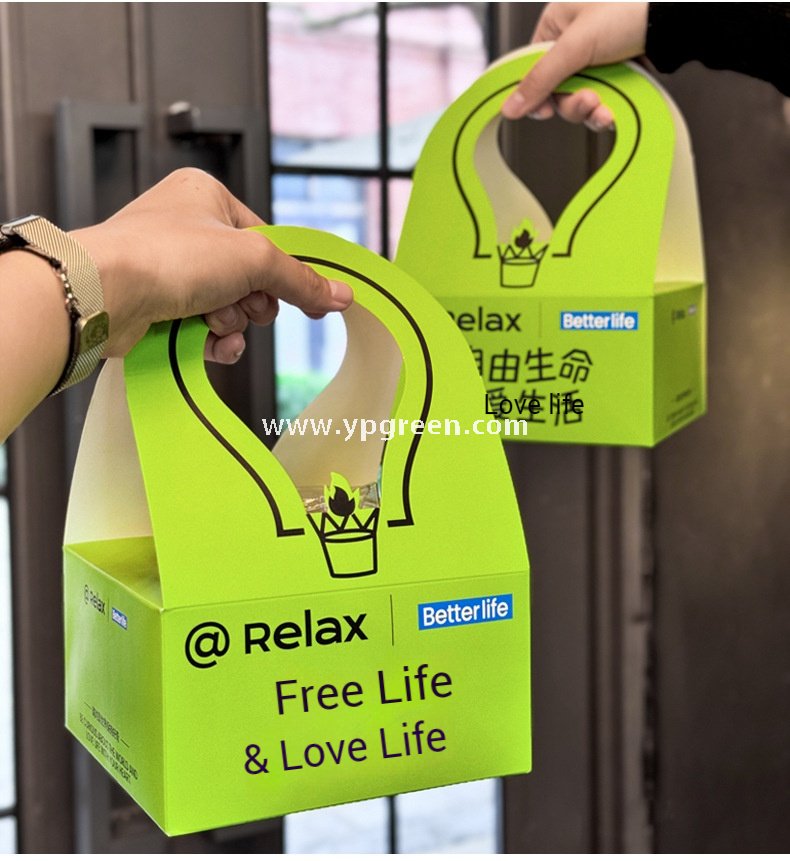 260ml Green Creative Single Cup Carrier | Disposable Premium Tea & Coffee Cup Holder Base | Takeaway Milk Tea Paper Cup
