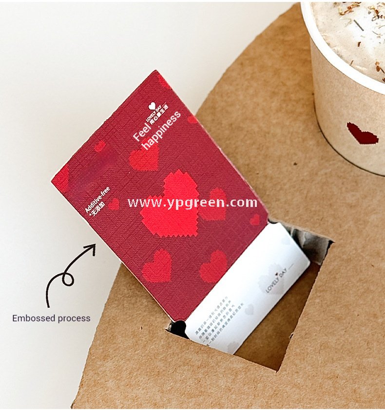 Heart-Shaped Honeycomb Paper Cup Holder | Corrugated Coffee Combo Tray | Disposable Milk Tea & Exhibition Tasting Cup Display with Custom Printing