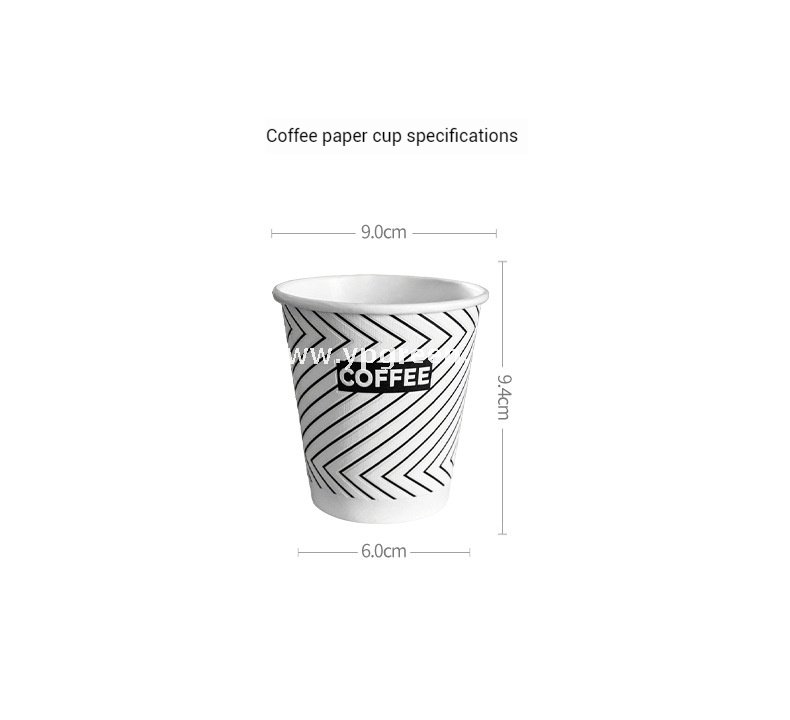 10oz Foaming Process Coffee Paper Cup | 330ml Single-Layer Disposable Cup | Leak-Proof & No Delamination