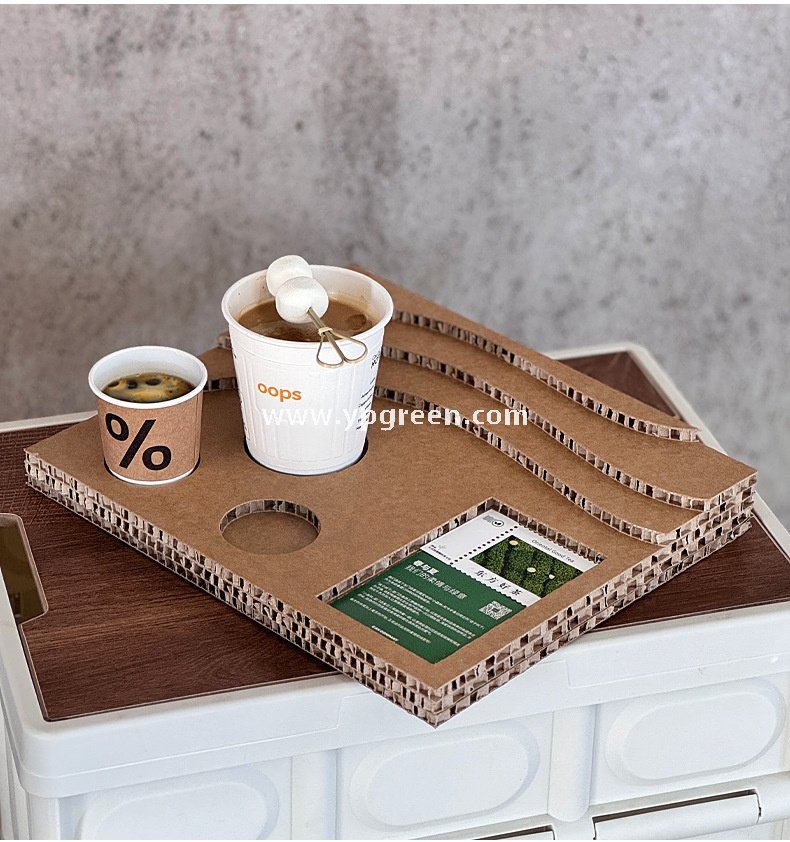 Trial Coffee Cup Stand & Cardboard Tray Combo | Exhibition & Sampling Cup Holder | Cat, Heart, Round, Square Designs