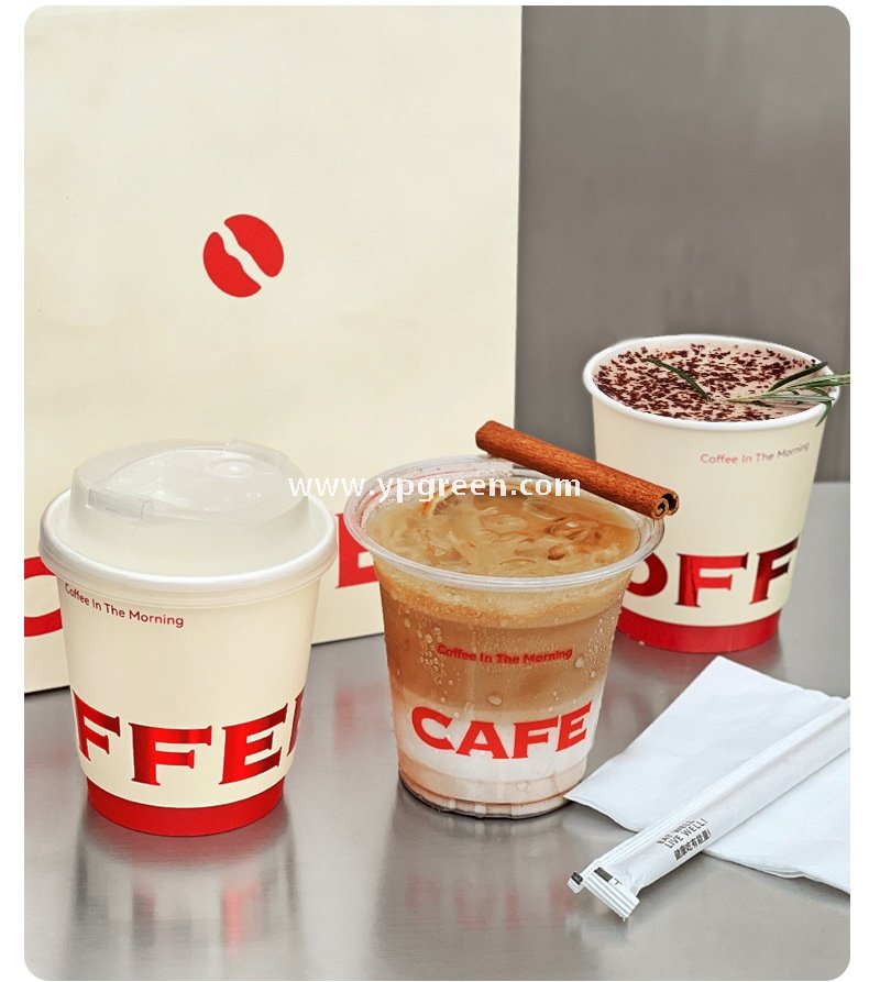 Red Black Cold Stamped Hollow Paper Cups 10oz 330ml 360ml with Leak-Proof Spiral Bottom – Manufacturer Wholesale Supply