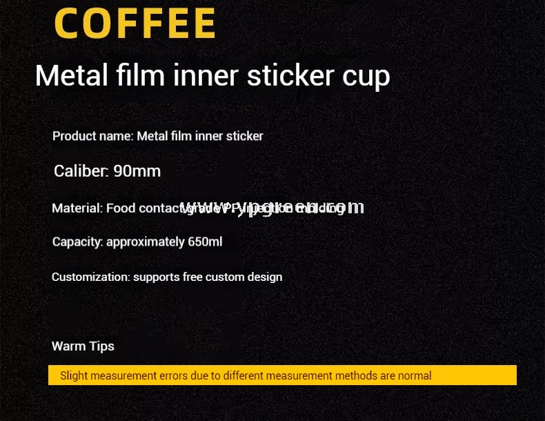 Matte Metallic 650ml PP Injection Cup | 90mm Diameter | Hot & Cold Drink Safe