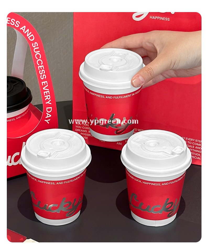 330ml Hot Stamping Silver Hollow Paper Cup – Valentine’s Day Coffee & Milk Tea Disposable Cup Wholesale