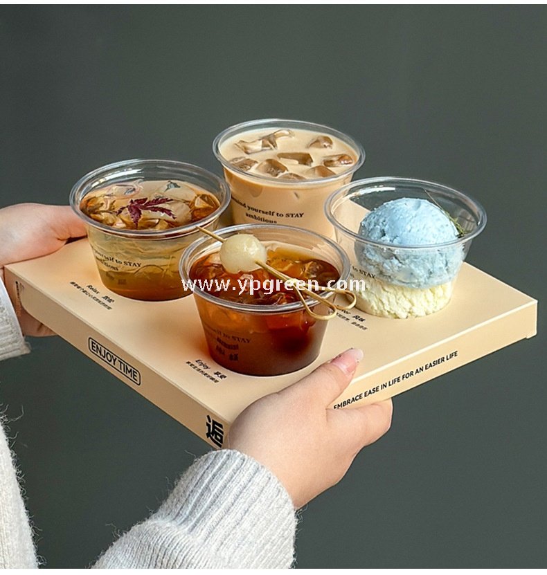 Trendy Coffee Cup Insert Tray | Creative Disposable Paper Holder for Coffee, Milk Tea & Dirty Cups