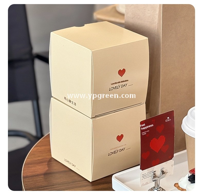 Eco Kraft Coffee Cup 280ml | Heart Gold Stamping Disposable Paper Cup Factory