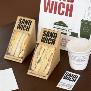 Wholesale Triangular Transparent Thickened Boxes for Sandwich Takeout - Direct Factory