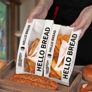 Wholesale Simple Kraft Bags for Alkali Water Bread and Toast Slices Takeout - Factory Outlet for Business