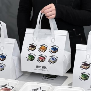 Wholesale Insulated Double-Layer Non-Woven Handheld Bags for Tiramisu Cake and Dessert Takeout - Factory Direct Supply