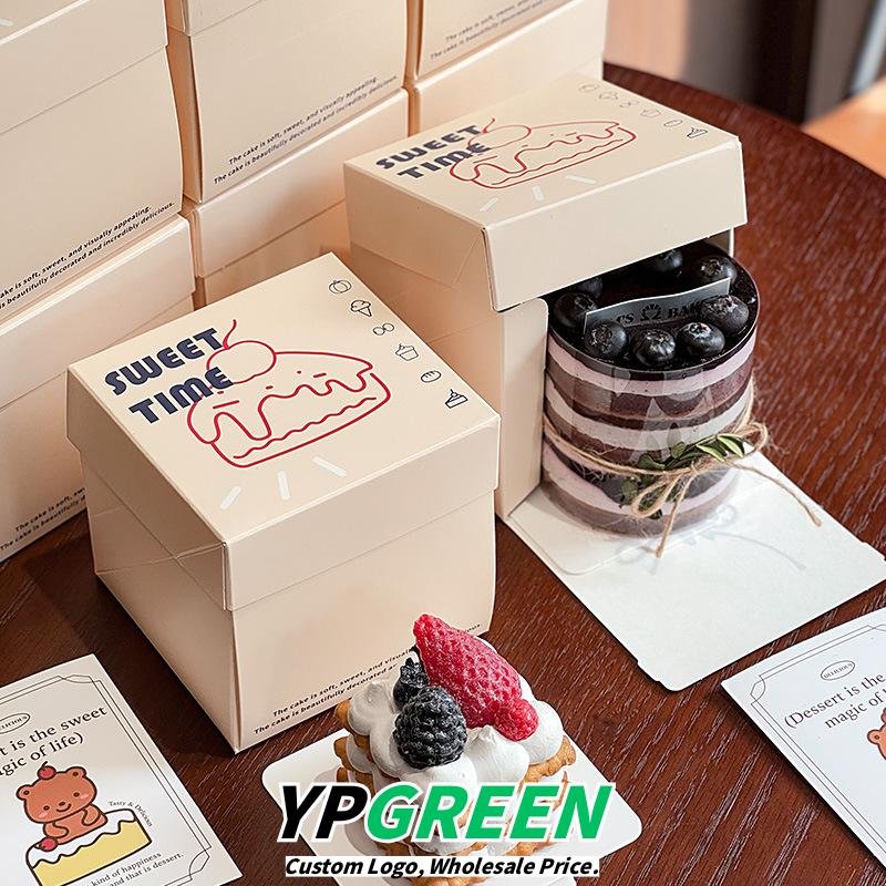 Wholesale Mini 4-Inch Cake Boxes for Cut Desserts, Canelé, and Basque French Pastries Takeout - Factory Outlet for Business