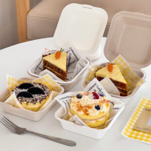 Wholesale Molded Pulp Boxes for Tiramisu and Small Mousse Desserts - Direct Factory