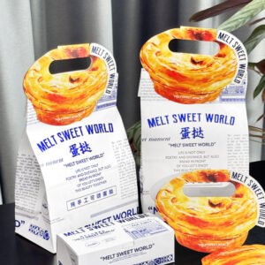 Wholesale White Non-Foldable Boxes for 4-Pack Portuguese Egg Tarts Takeout - Direct from Factory