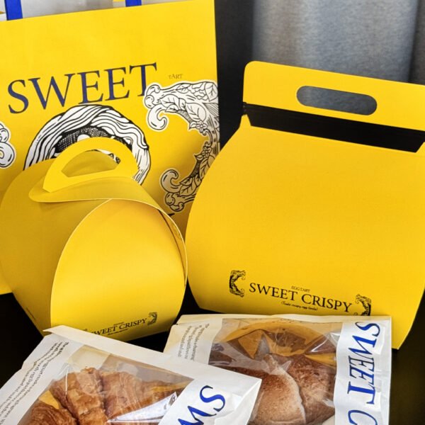 Wholesale Yellow Disposable Boxes for Single or 4-Pack Portuguese Egg Tarts Takeout - Direct from Manufacturer