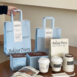 Wholesale Blue French Cream Style Series Packaging for Small Cakes and Bakery Takeout - Supplier Cost Advantage