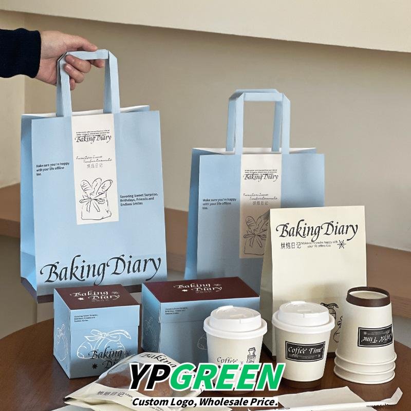 Wholesale Blue French Cream Style Series Packaging for Small Cakes and Bakery Takeout - Supplier Cost Advantage