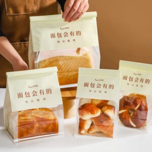 Wholesale 8-Side Seal Stand-Up Bags for 450g Toast and Sliced Bread - Direct Factory