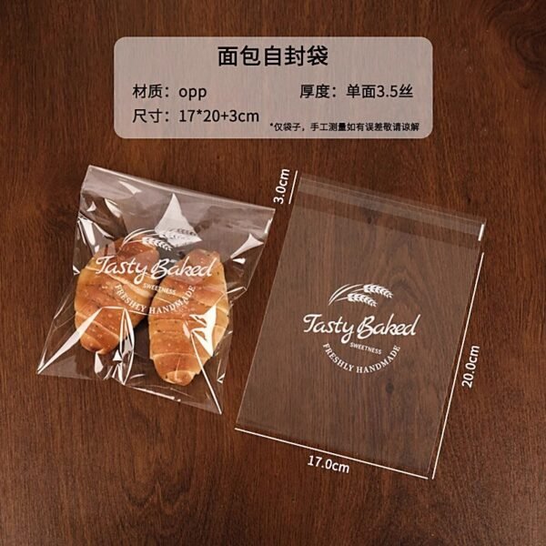 Wholesale Transparent Self-Adhesive Seal Bags for Bagel Bread, Toast, Baguettes, and Small Snack Takeout - Factory Price Guarantee