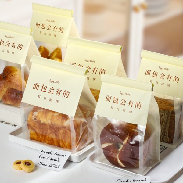 Wholesale 8-Side Seal Stand-Up Bags for 450g Toast and Sliced Bread - Direct Factory