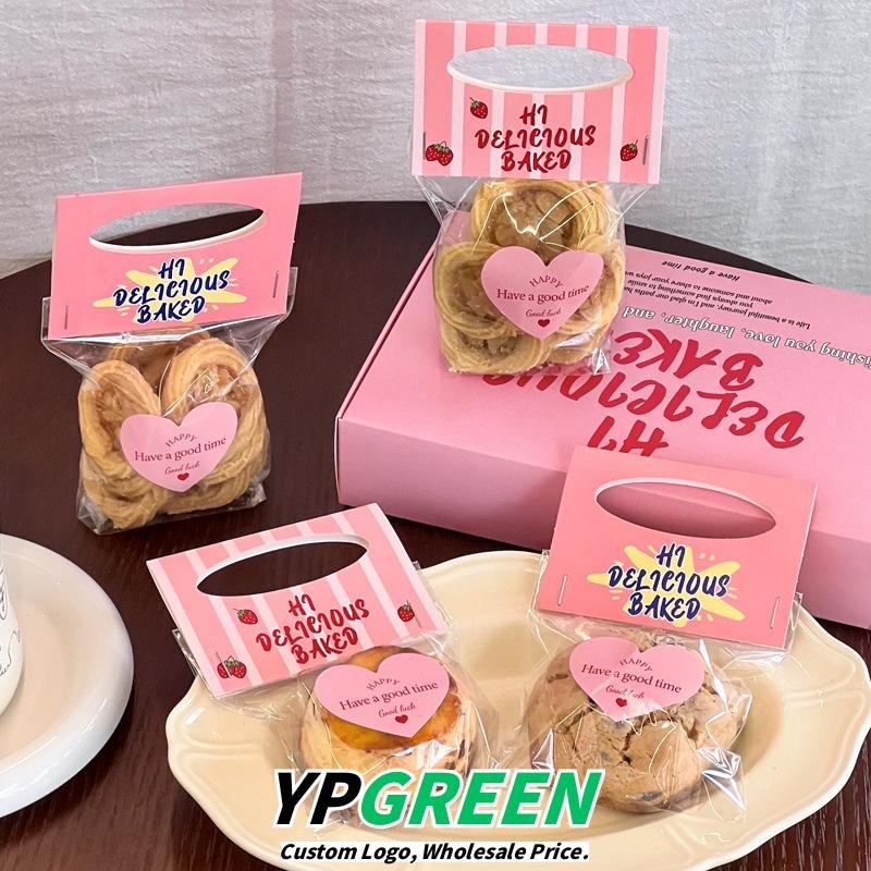 Wholesale Pink Boxes for Cookies and Snowflake Pastries with Card Holders - Direct Factory
