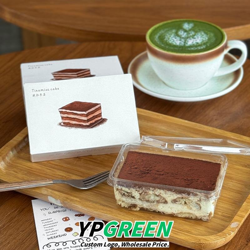 Wholesale Rectangular Tiramisu Cake Boxes and Handheld Bags for Layered Desserts - Factory-to-Buyer Channel