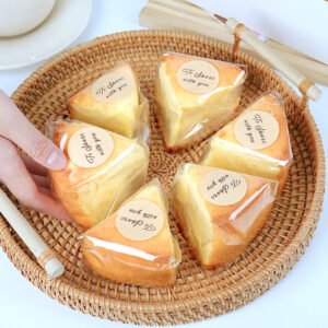 Wholesale Transparent Cellophane Bags for 6-8 Inch Chiffon Cake Slices and Pastry Takeout - Source from Factory
