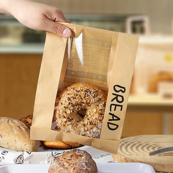 Wholesale Window Stand-Up Self-Seal Bags for Sliced Toast and Bread Packaging - Factory Cost Efficiency