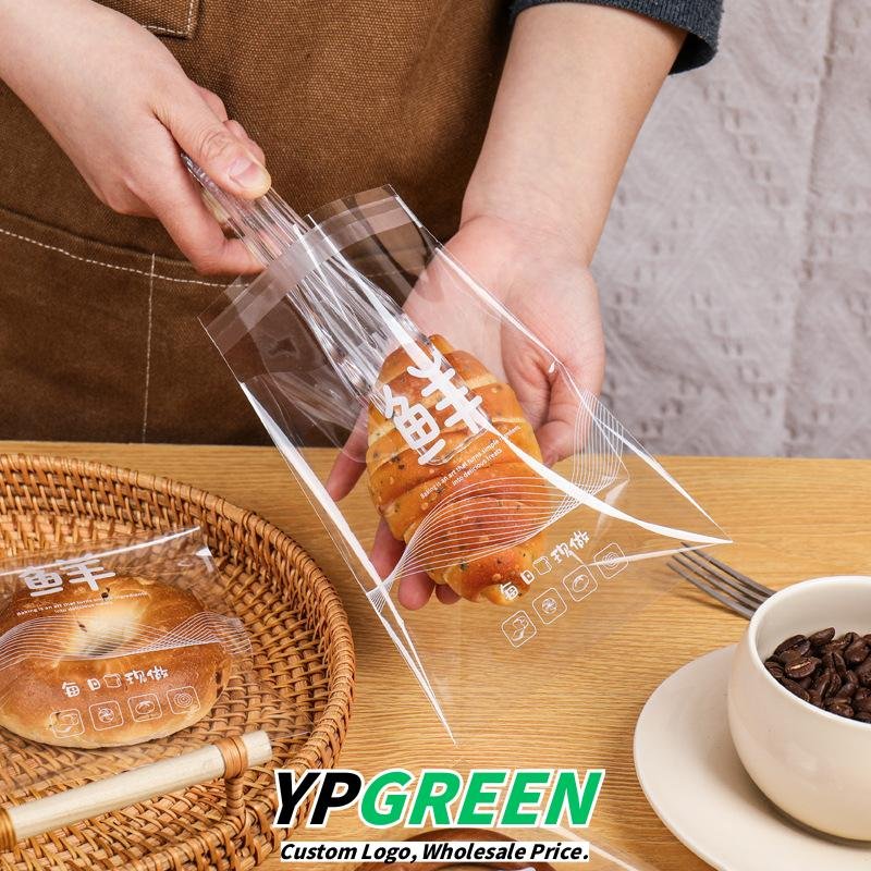 Wholesale Transparent Self-Adhesive Seal Bags for Bakery Baguettes, Bagels, Desserts, and Bread Takeout - Factory-to-Buyer Channel