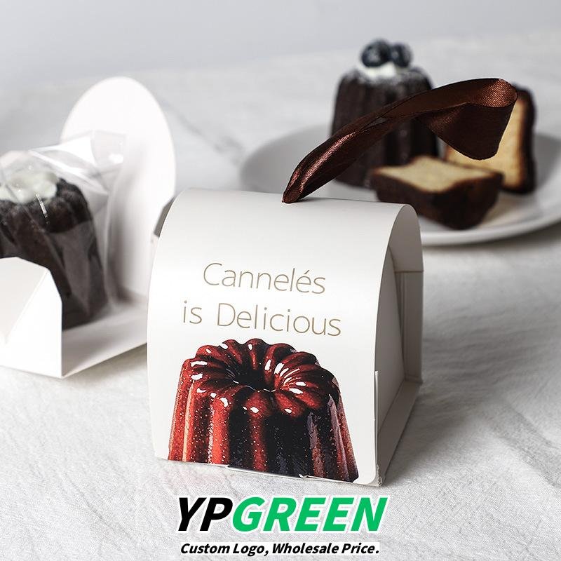 Wholesale Handheld 1-Pack Boxes for Canelé and Small Pastry Takeout - Wholesale Factory Price