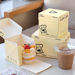 Wholesale 2-Inch Petit Four Boxes for Cut Small Cakes and French Dessert Takeout - Factory Direct Supply