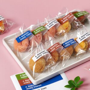 Wholesale Transparent Flat-Top Bags for Cookies, Biscuits, Scones, Puffs, and Chocolate Snacks Takeout - Factory Direct Supply
