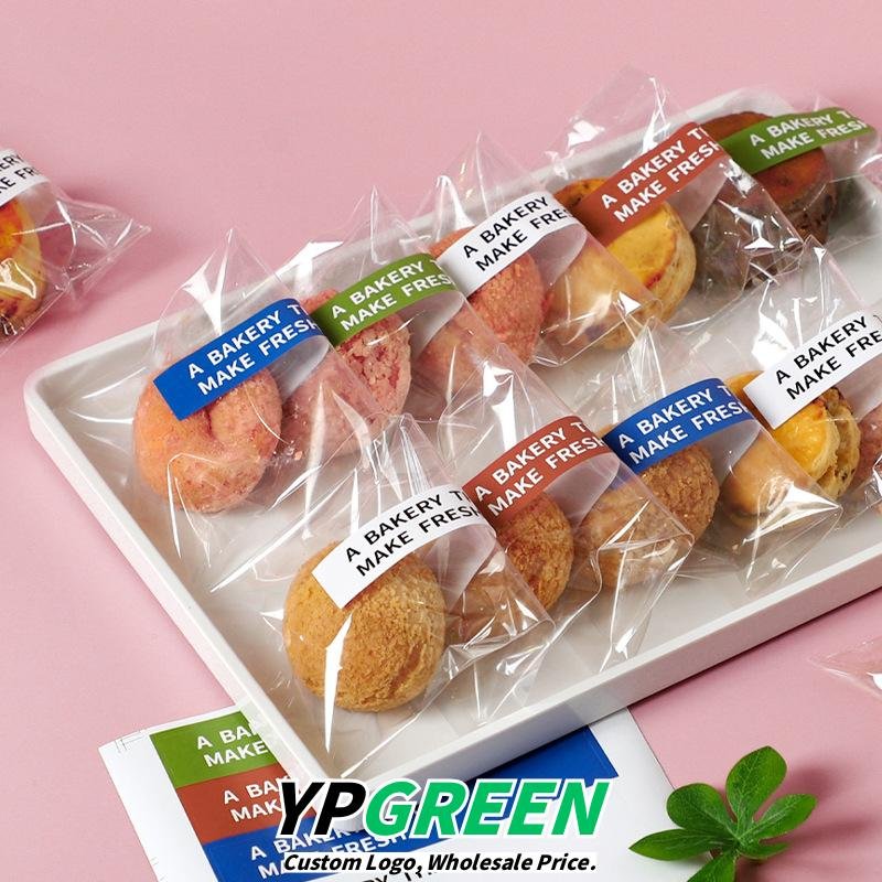 Wholesale Transparent Flat-Top Bags for Cookies, Biscuits, Scones, Puffs, and Chocolate Snacks Takeout - Factory Direct Supply