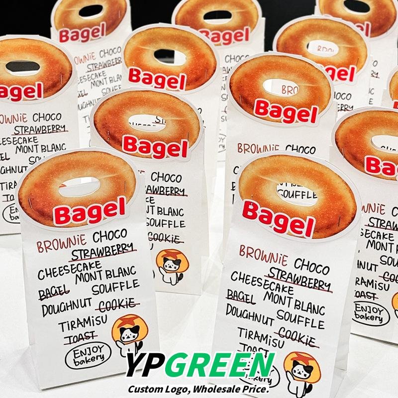 Wholesale Creative Kraft Paper Bags with Card Inserts for Cookies, Cakes, Dim Sum, and Dessert Takeout - Direct Sourcing Partner