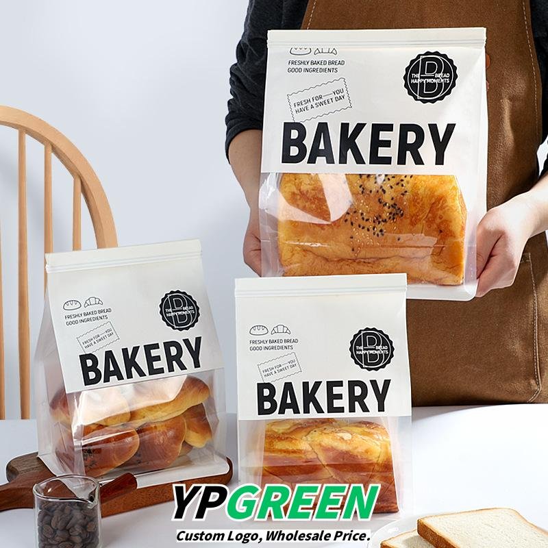Wholesale Window Self-Seal Bags for 450g Sliced Toast and Mochi Croissants Takeout - Factory-to-Buyer Channel