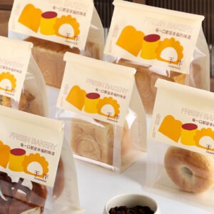 Wholesale Transparent Window Self-Seal Bags for 450g Toast and Sliced Bread - Direct Factory