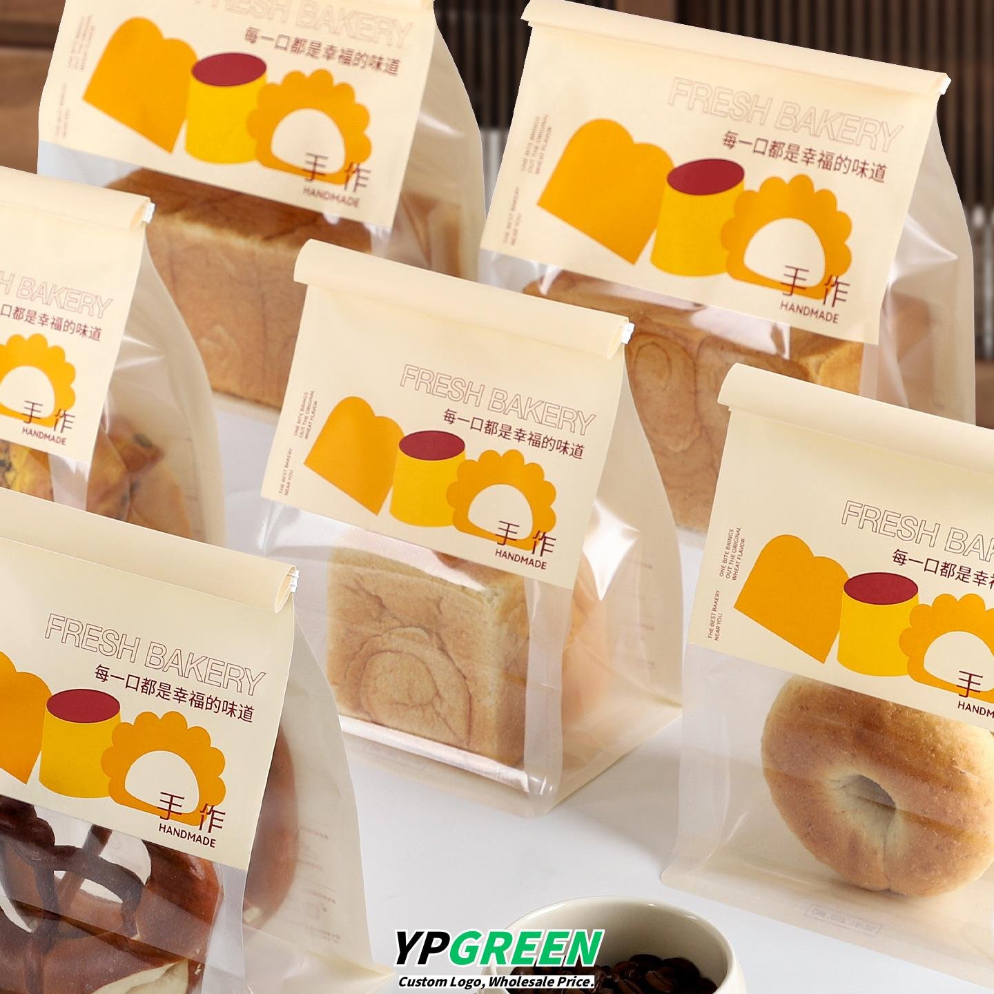 Wholesale Transparent Window Self-Seal Bags for 450g Toast and Sliced Bread - Direct Factory