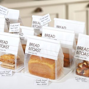 Wholesale Large Transparent Window Self-Seal Bags with Wire Edge for 450g Toast Takeout - Direct from Manufacturer