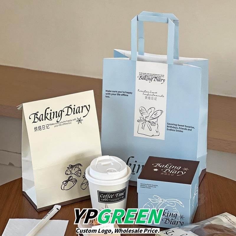 Wholesale Blue French Cream Style Series Packaging for Small Cakes and Bakery Takeout - Supplier Cost Advantage