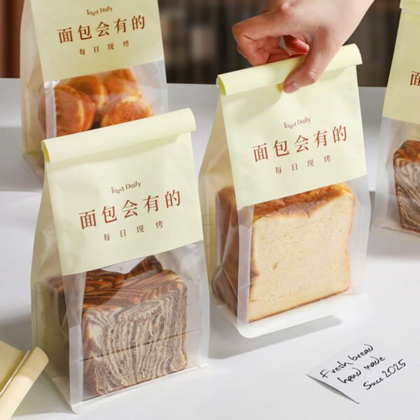Wholesale 8-Side Seal Stand-Up Bags for 450g Toast and Sliced Bread - Direct Factory