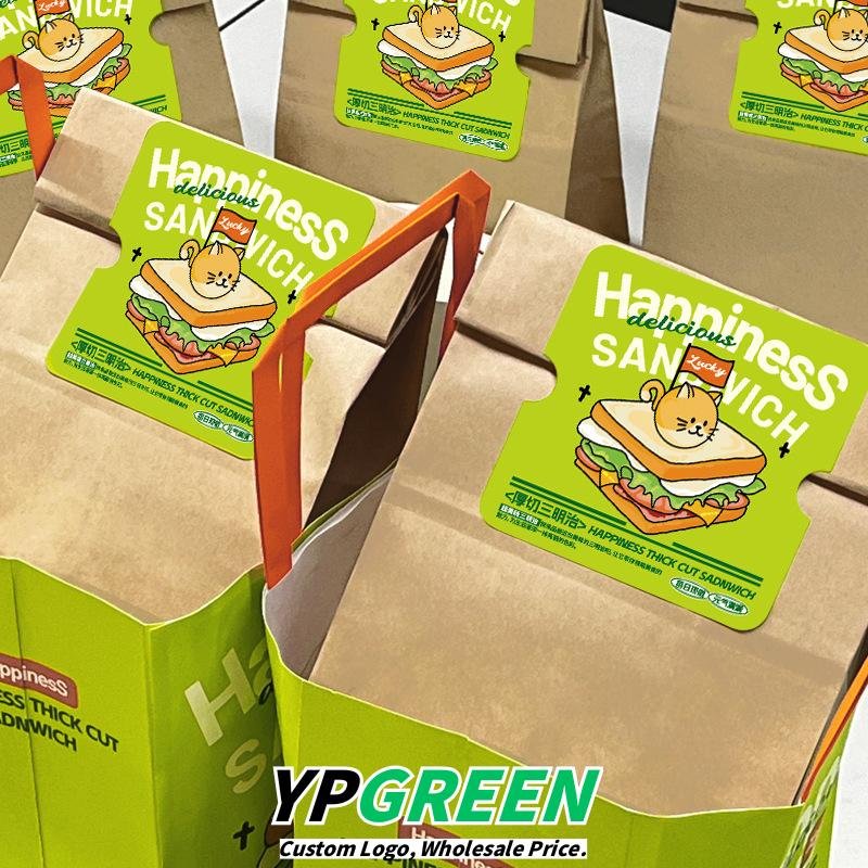 Custom Pulp Takeout Boxes with Dessert Labels and Food Seals - Save More at Source