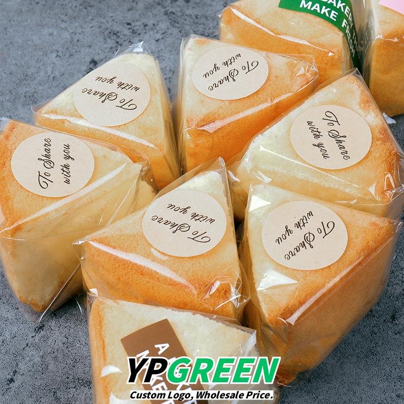 Wholesale Transparent Cellophane Bags for 6-8 Inch Chiffon Cake Slices and Pastry Takeout - Source from Factory