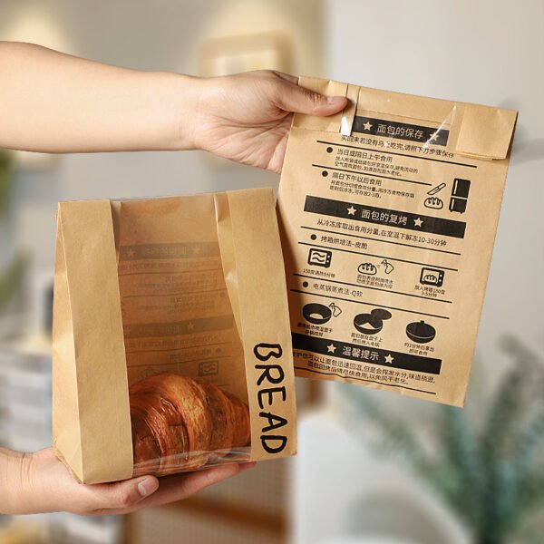 Wholesale Window Stand-Up Self-Seal Bags for Sliced Toast and Bread Packaging - Factory Cost Efficiency