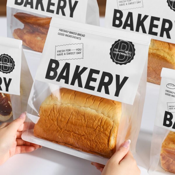 Wholesale Transparent Window Self-Seal Kraft Bags for 450g Toast and Sliced European Bread - Factory to Business