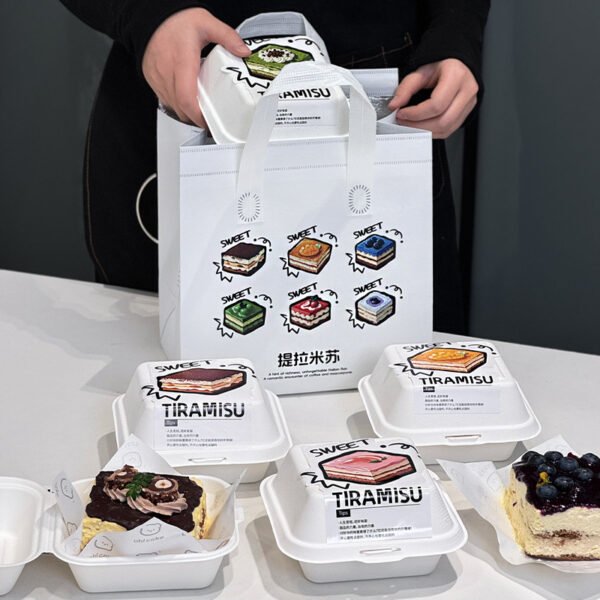 Wholesale Insulated Double-Layer Non-Woven Handheld Bags for Tiramisu Cake and Dessert Takeout - Factory Direct Supply
