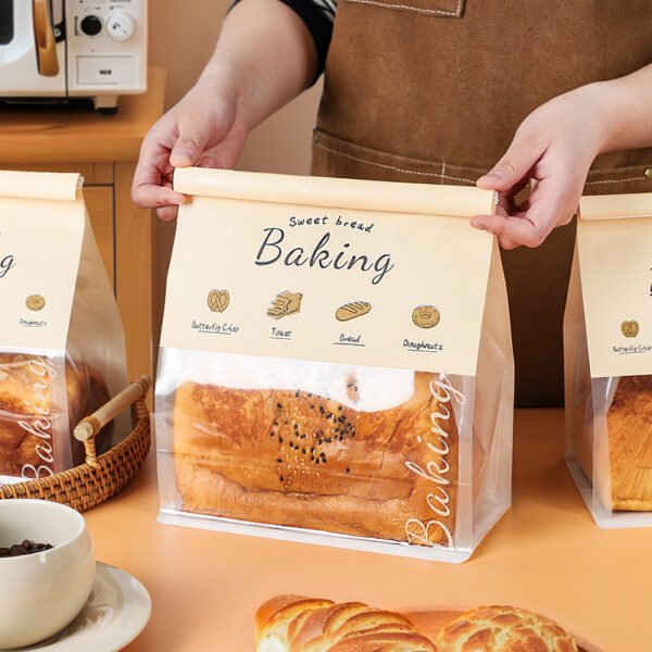 Wholesale Food-Grade Self-Seal Bags for 450g Sliced Toast, Cookies, Mochi, Baguettes, and Soda Bread Takeout - Factory Price Guarantee