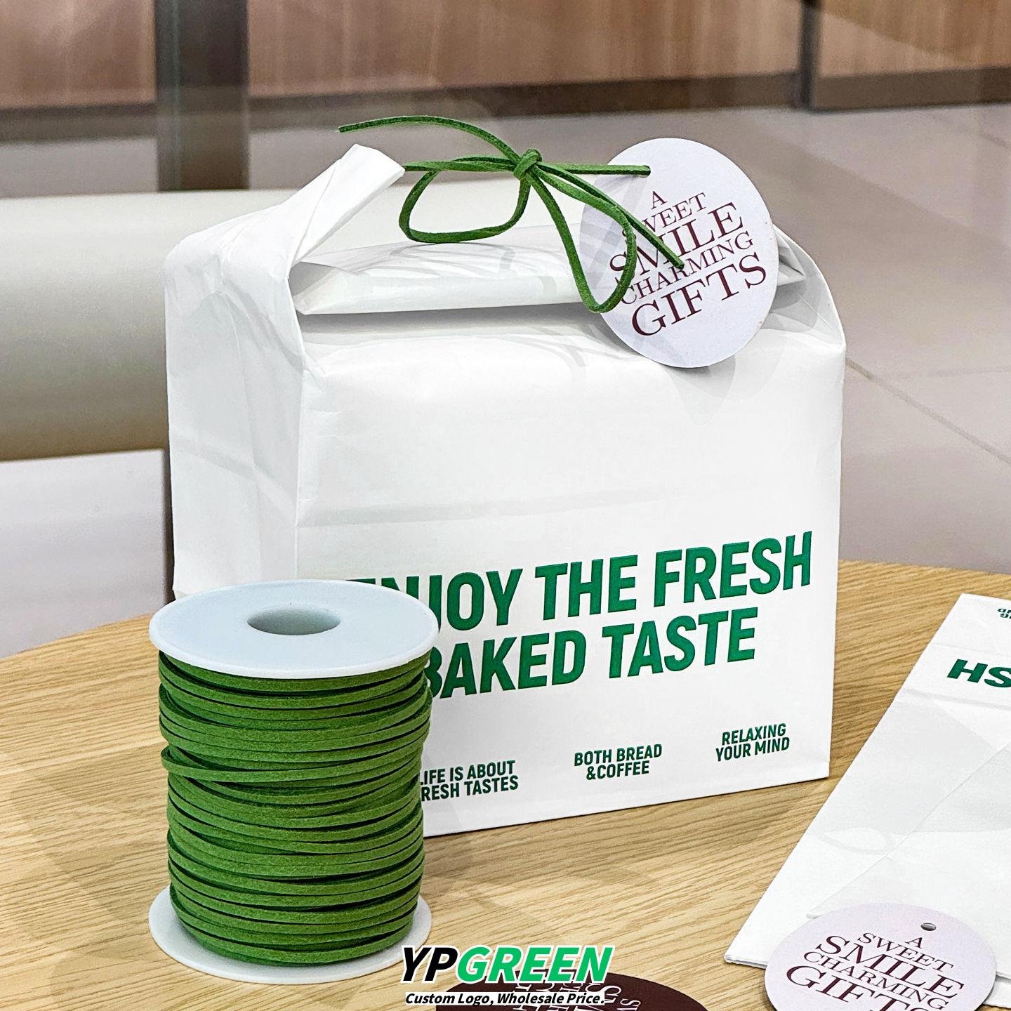 Wholesale Creative Hemp Rope Square Bottom Kraft Paper Bags for Bakery Toast and Dim Sum Takeout - Factory Direct Supply