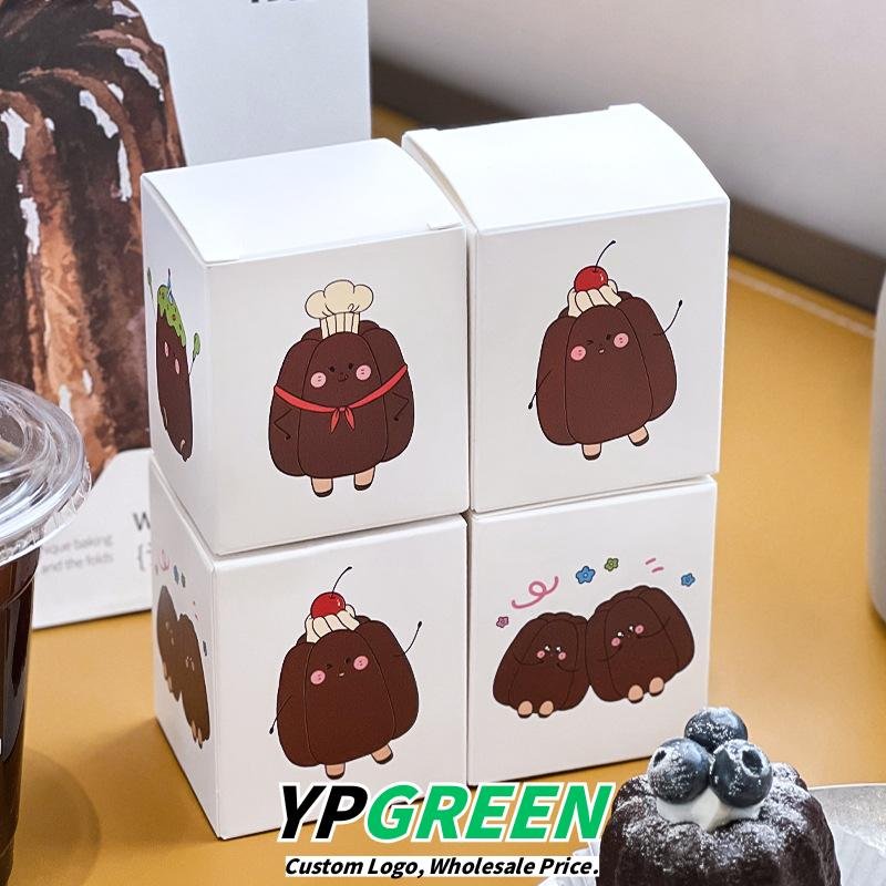 Wholesale Cartoon Single Canelé Boxes with Printing for Mini Bakery Takeout - Factory Direct Supply